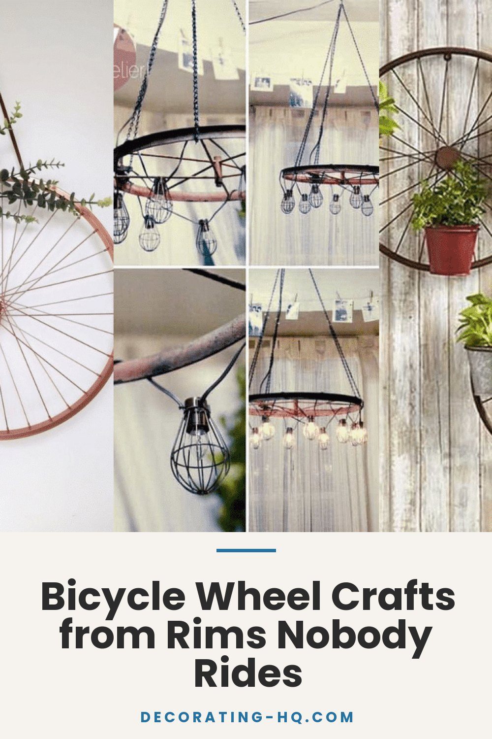Bicycle Wheel Crafts from Rims Nobody Rides