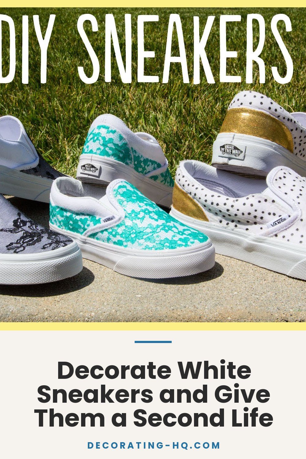Decorate White Sneakers and Give Them a Second Life