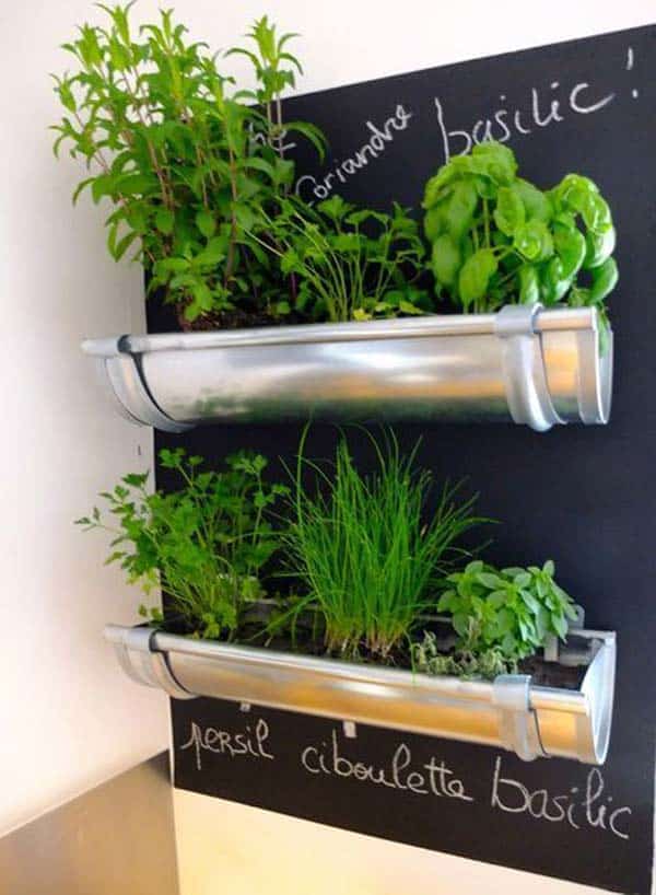 repurpose rain gutters 4
