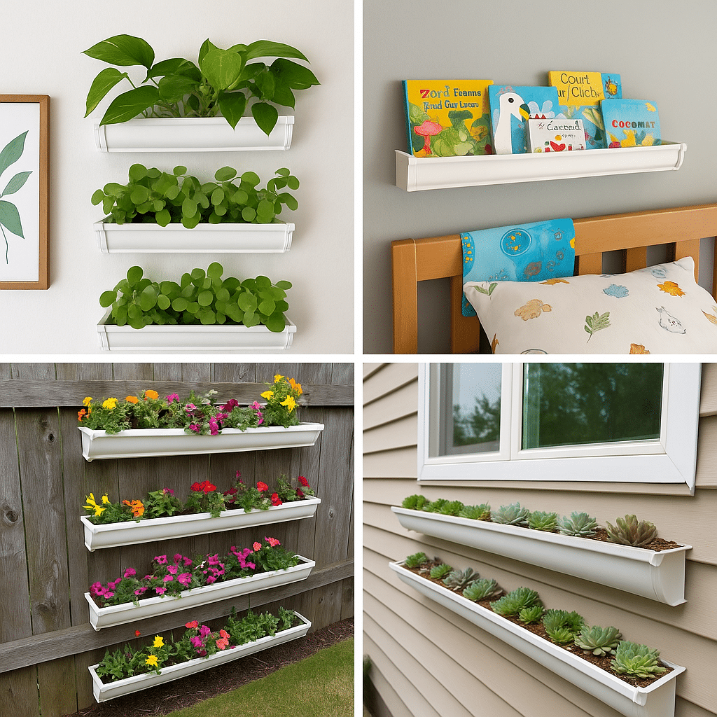 repurpose rain gutters