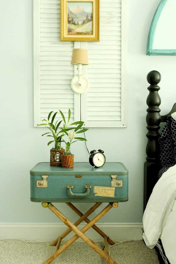 15 Decorating Ideas With Repurposed Old Suitcases   Repurposed Old Suitcases 17 