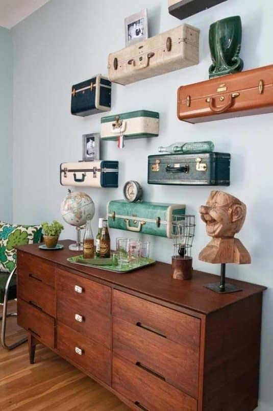 15+ Decorating Ideas With Repurposed Old Suitcases