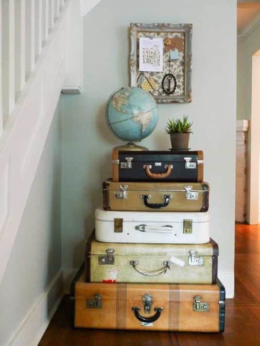 15+ Decorating Ideas With Repurposed Old Suitcases