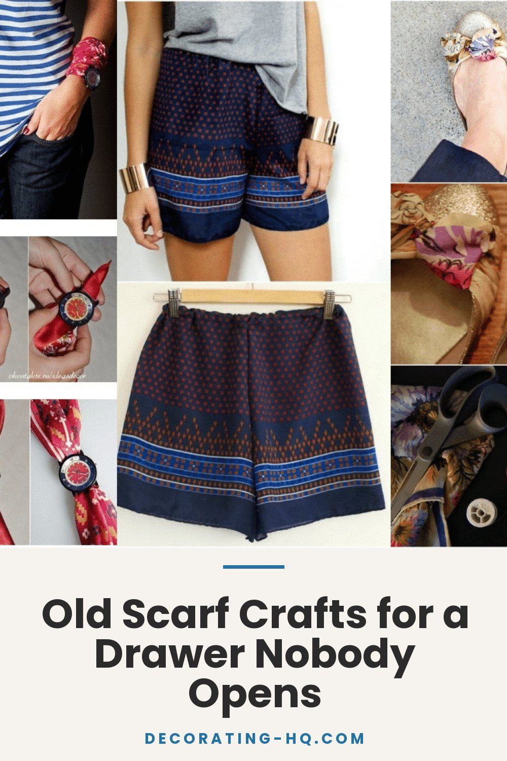 Old Scarf Crafts for a Drawer Nobody Opens