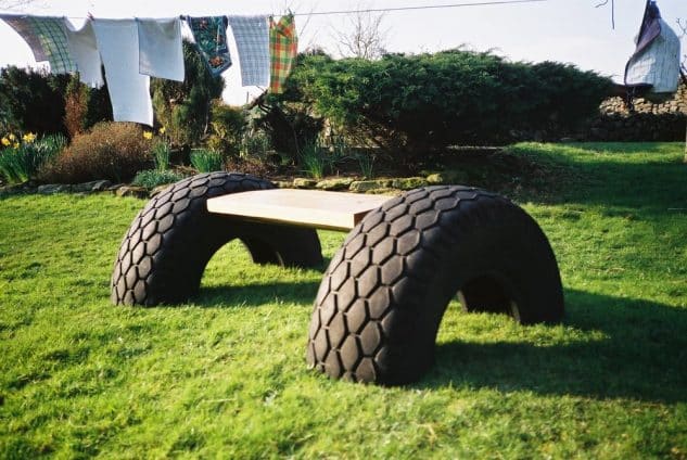 reuse the old tires 13