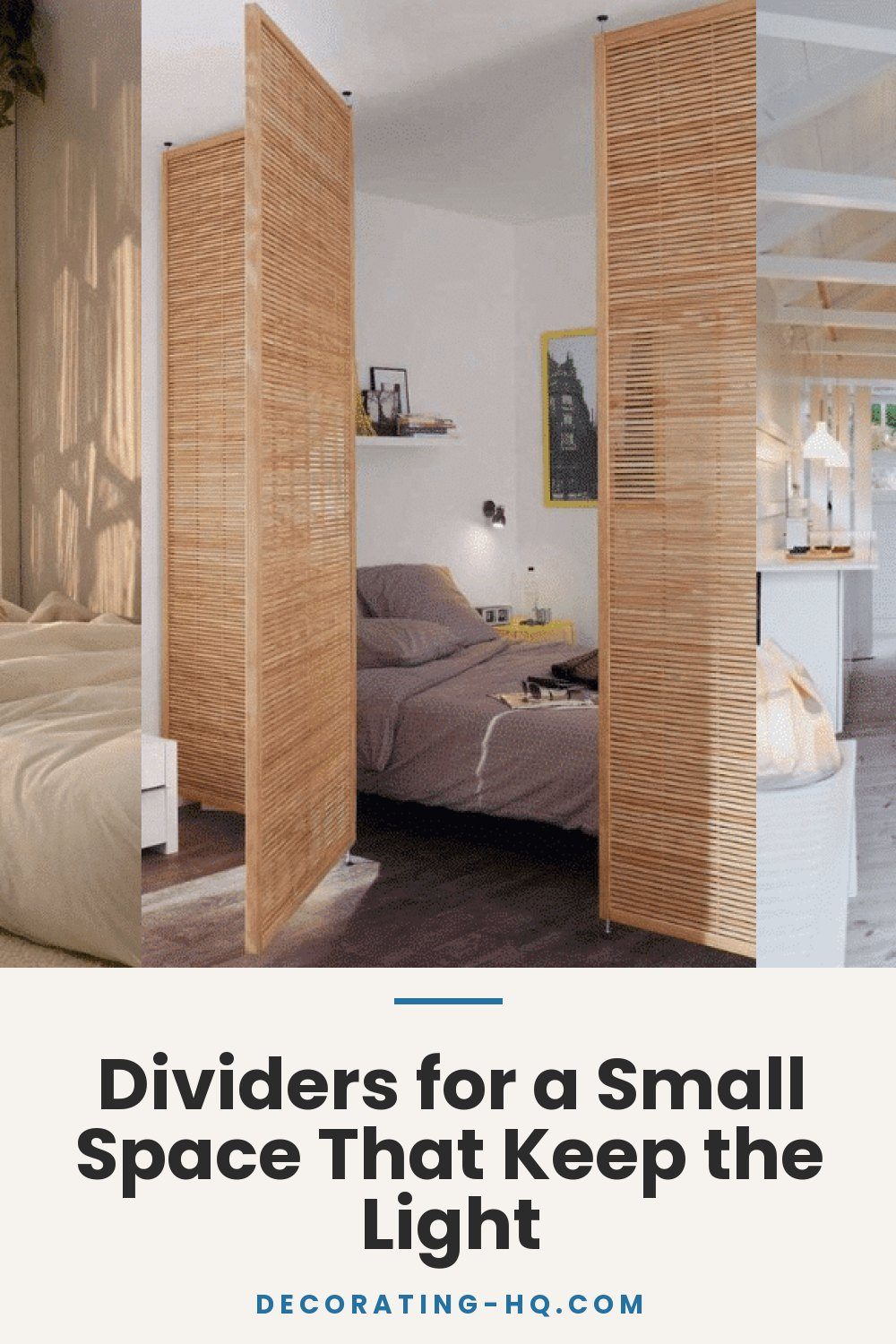 Dividers for a Small Space That Keep the Light