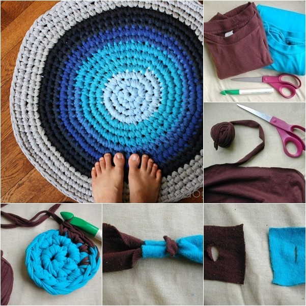 Wonderful DIY Crochet Lights Rug for Living room