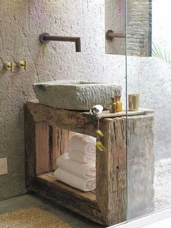 rustic bathroom decor 12