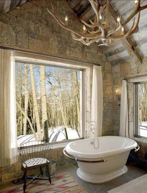 rustic bathroom decor 14