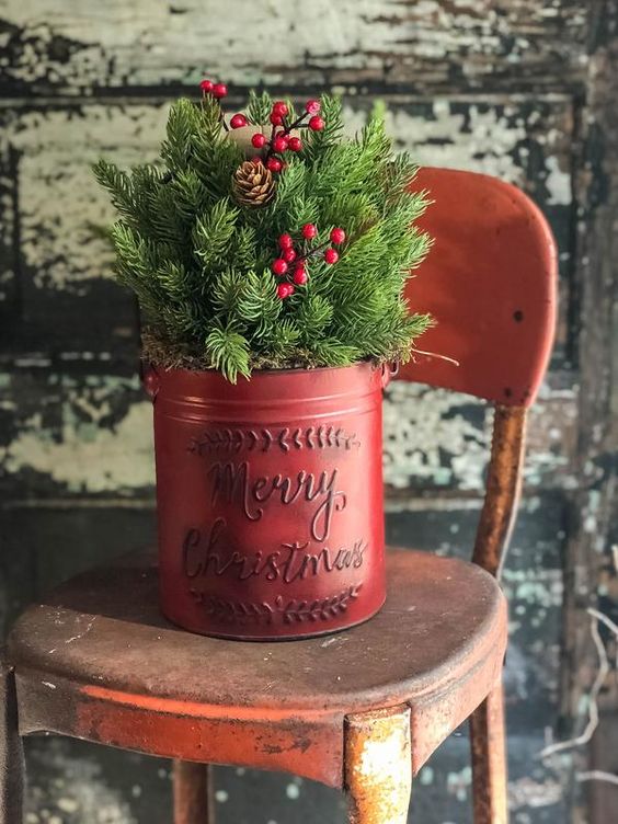 rustic christmas decor 6