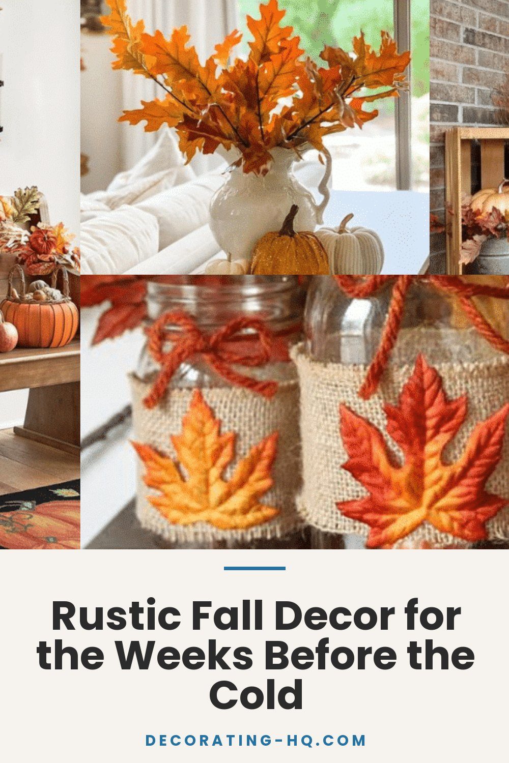 Rustic Fall Decor for the Weeks Before the Cold