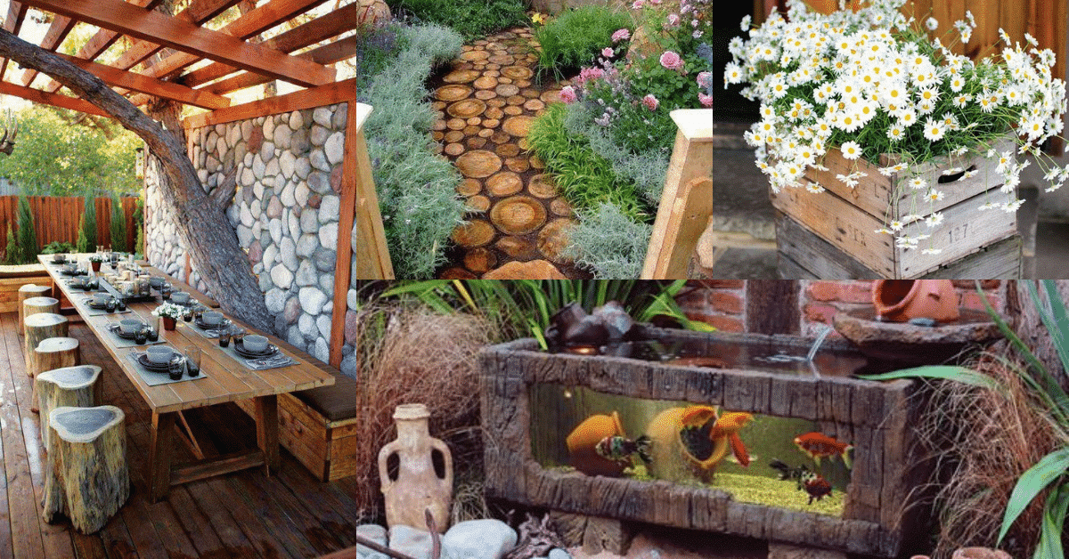 rustic outdoor decor