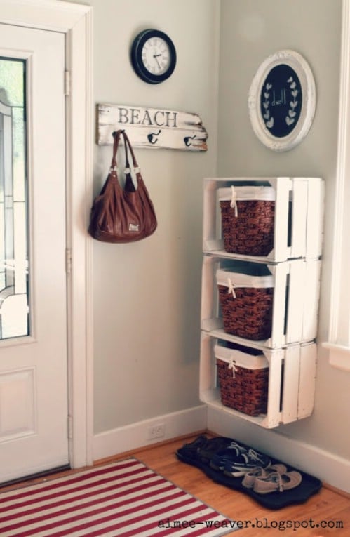 20+ DIY Awesome Rustic Wooden Crates Projects