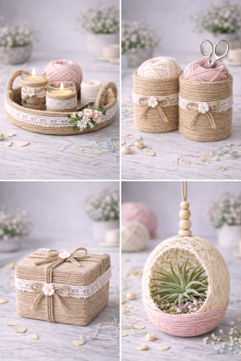 Simple Craft Ideas with String: DIY Projects simple craft ideas with string 2