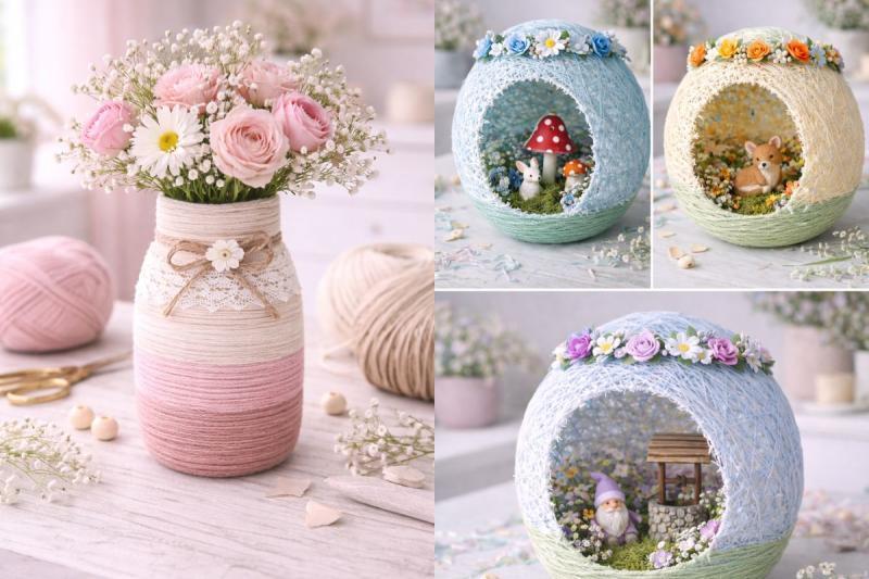 Simple Craft Ideas with String: DIY Projects simple craft ideas with string