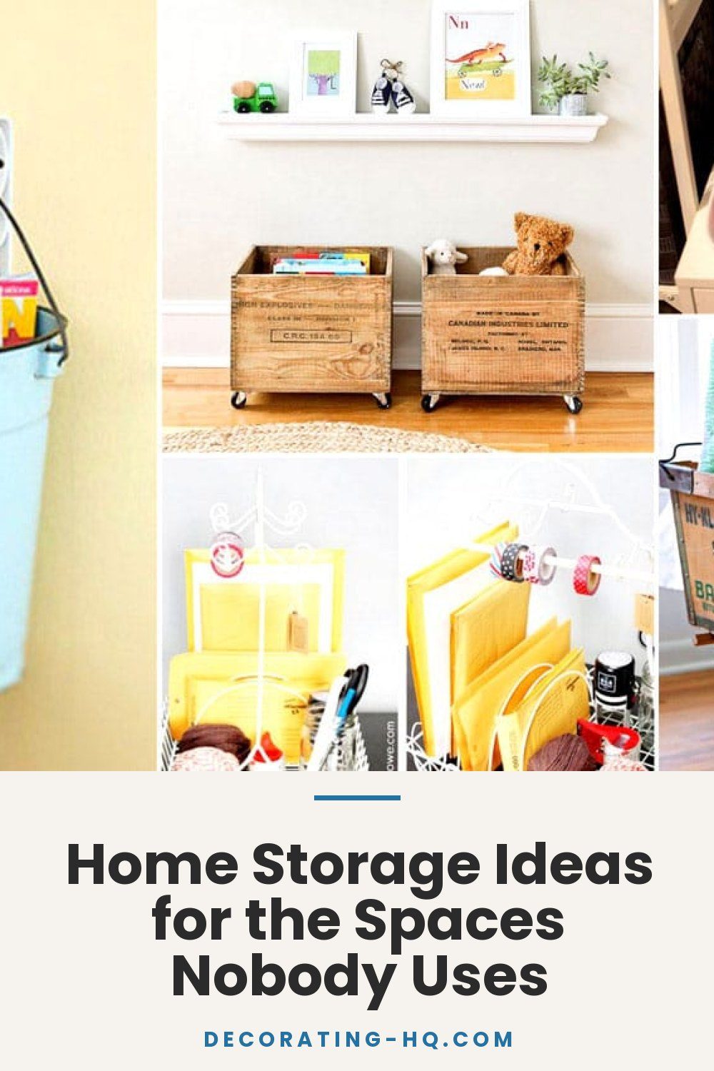 Home Storage Ideas for the Spaces Nobody Uses