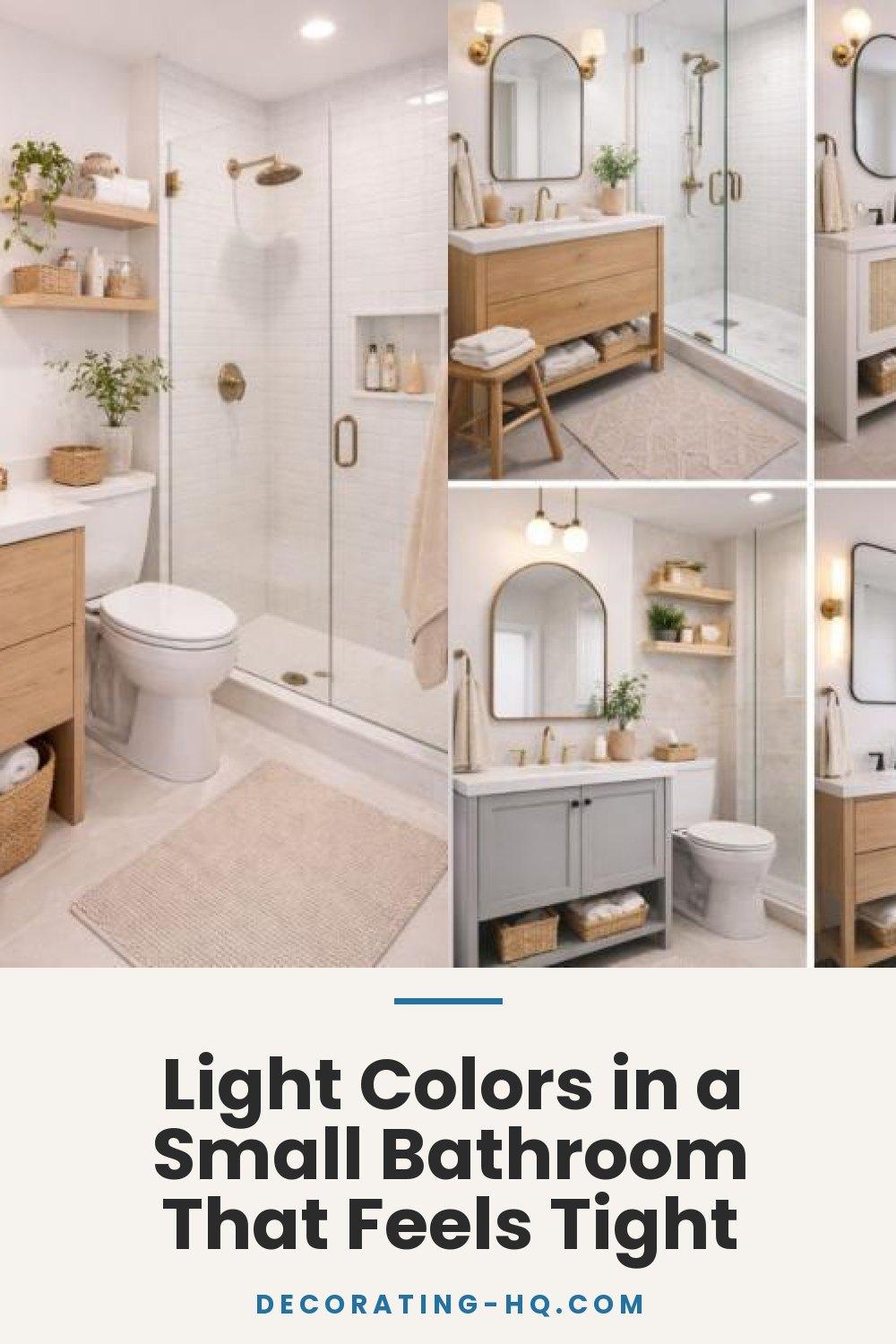 Light Colors in a Small Bathroom That Feels Tight
