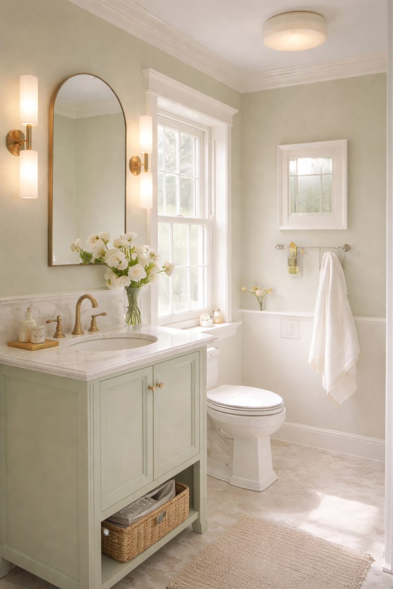 Small Bathrooms in Light Colors: Design Ideas small bathrooms in light colors 5
