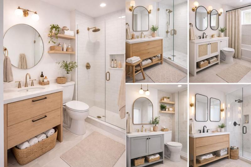 Small Bathrooms in Light Colors: Design Ideas small bathrooms in light colors
