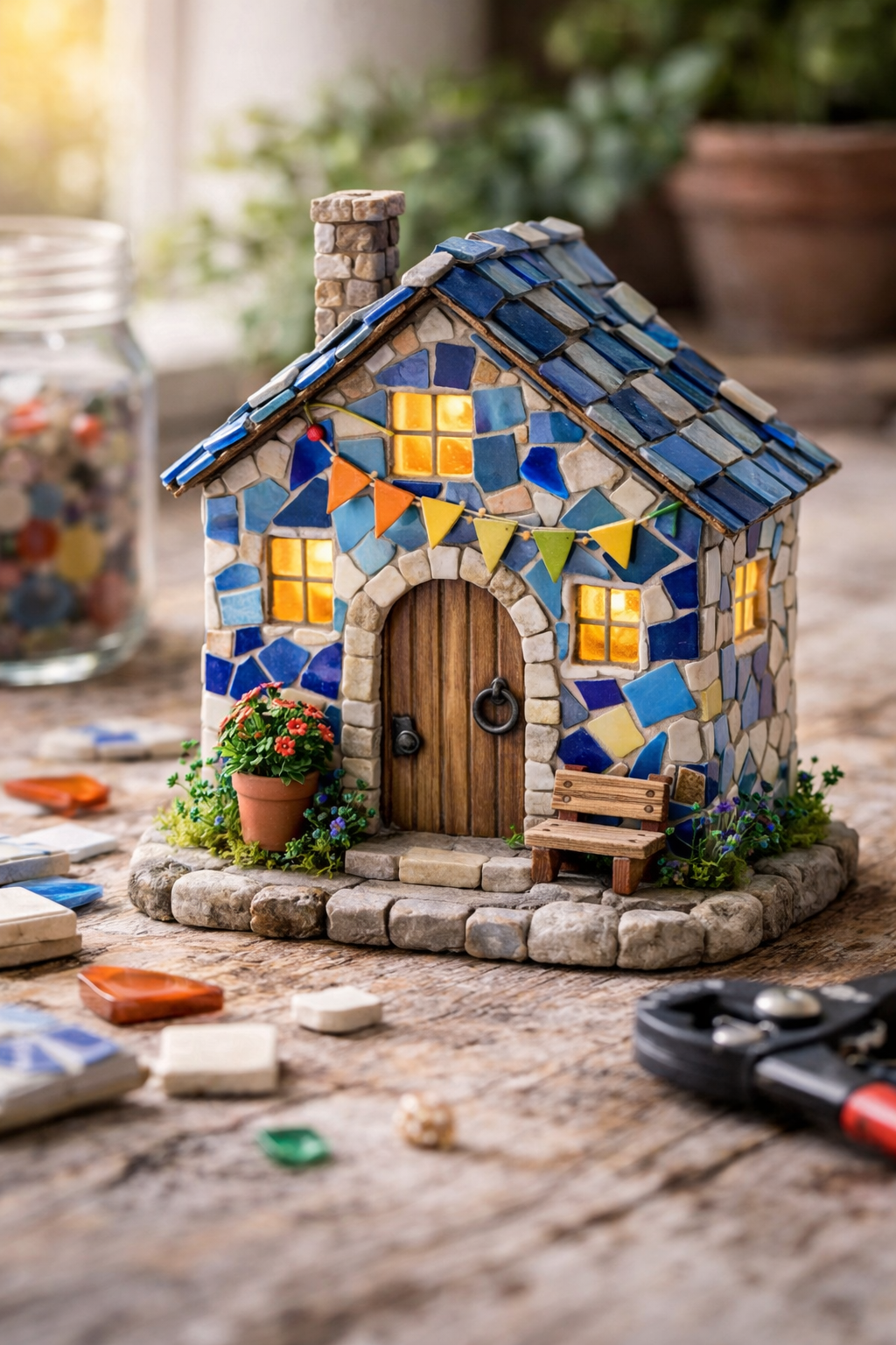 Small Houses Made of Mosaic Pieces: Charming Handmade Décor Ideas Full of Color Small Houses Made of Mosaic Pieces: Charming Handmade Décor Ideas Full of Color small houses made of mosaic pieces 1