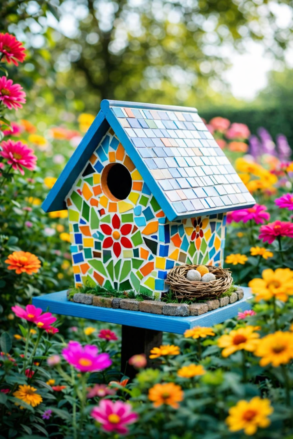 Small Houses Made of Mosaic Pieces: Charming Handmade Décor Ideas Full of Color Small Houses Made of Mosaic Pieces: Charming Handmade Décor Ideas Full of Color small houses made of mosaic pieces 2