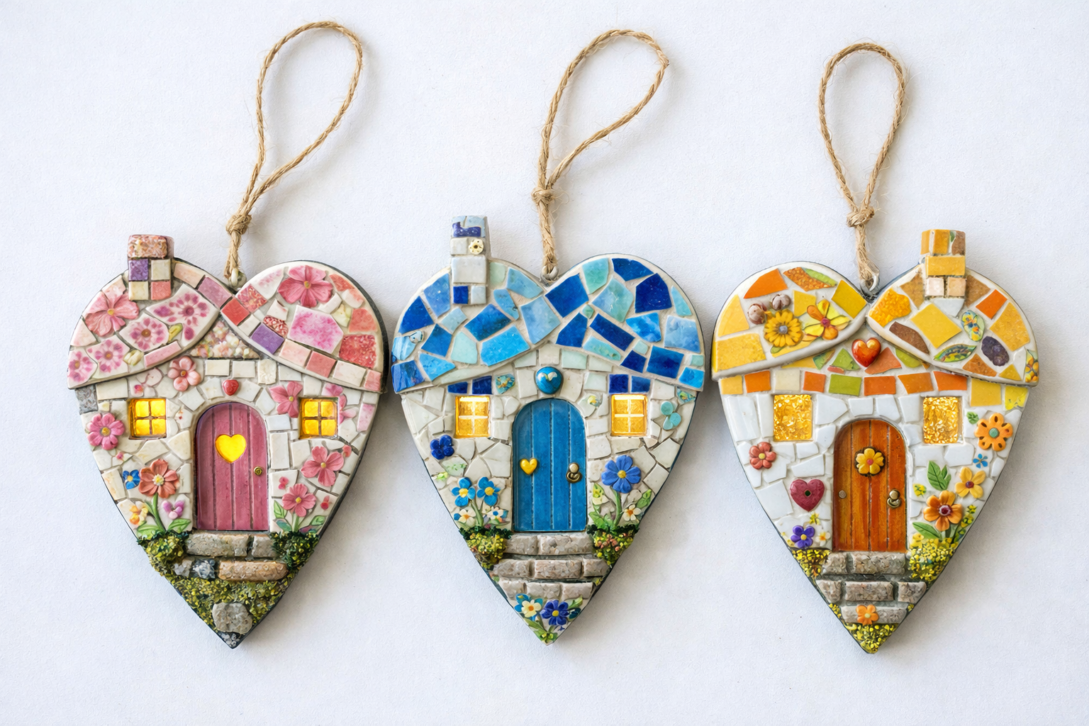 Small Houses Made of Mosaic Pieces: Charming Handmade Décor Ideas Full of Color Small Houses Made of Mosaic Pieces: Charming Handmade Décor Ideas Full of Color small houses made of mosaic pieces 3