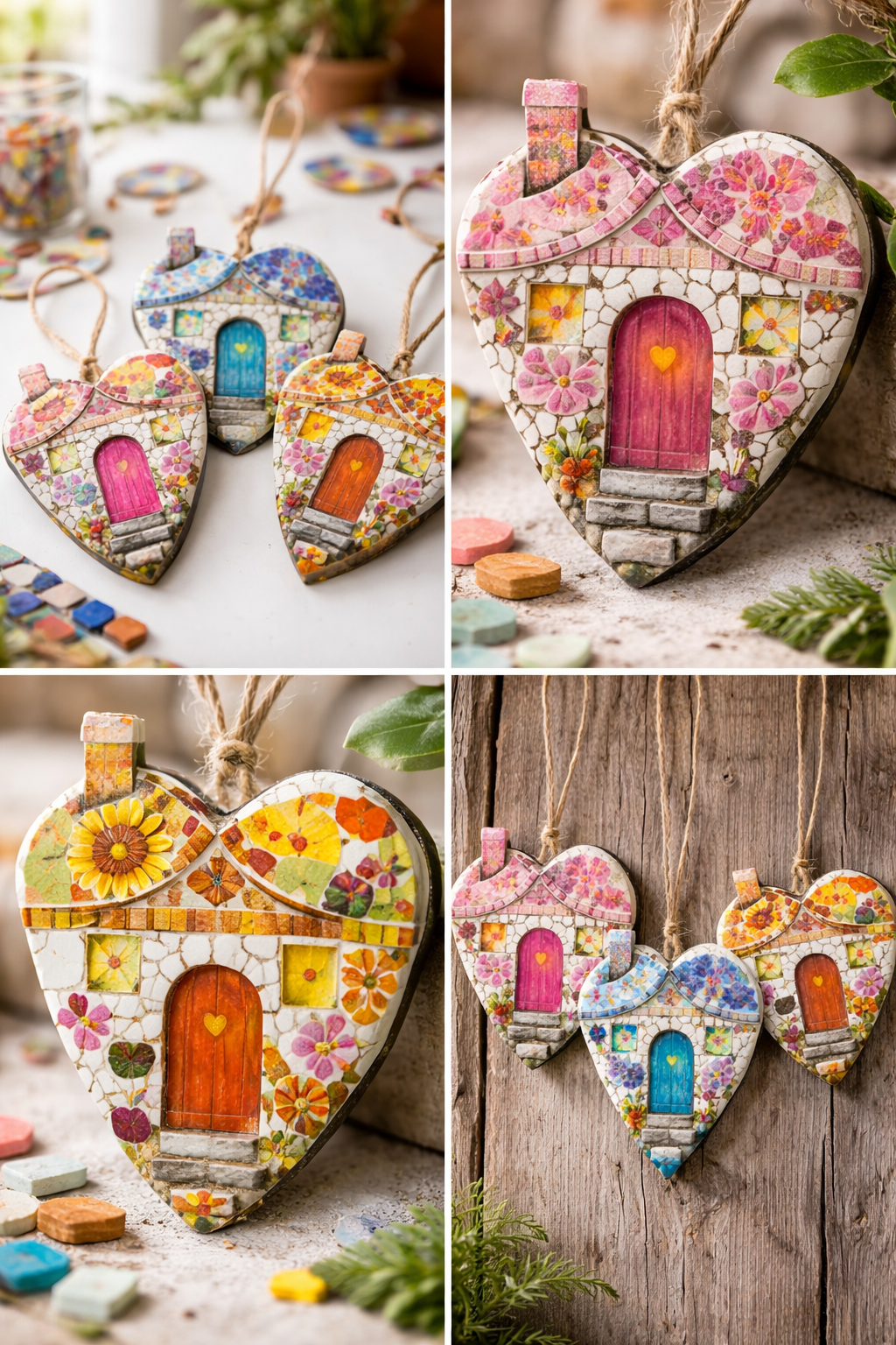 Small Houses Made of Mosaic Pieces: Charming Handmade Décor Ideas Full of Color Small Houses Made of Mosaic Pieces: Charming Handmade Décor Ideas Full of Color small houses made of mosaic pieces 6