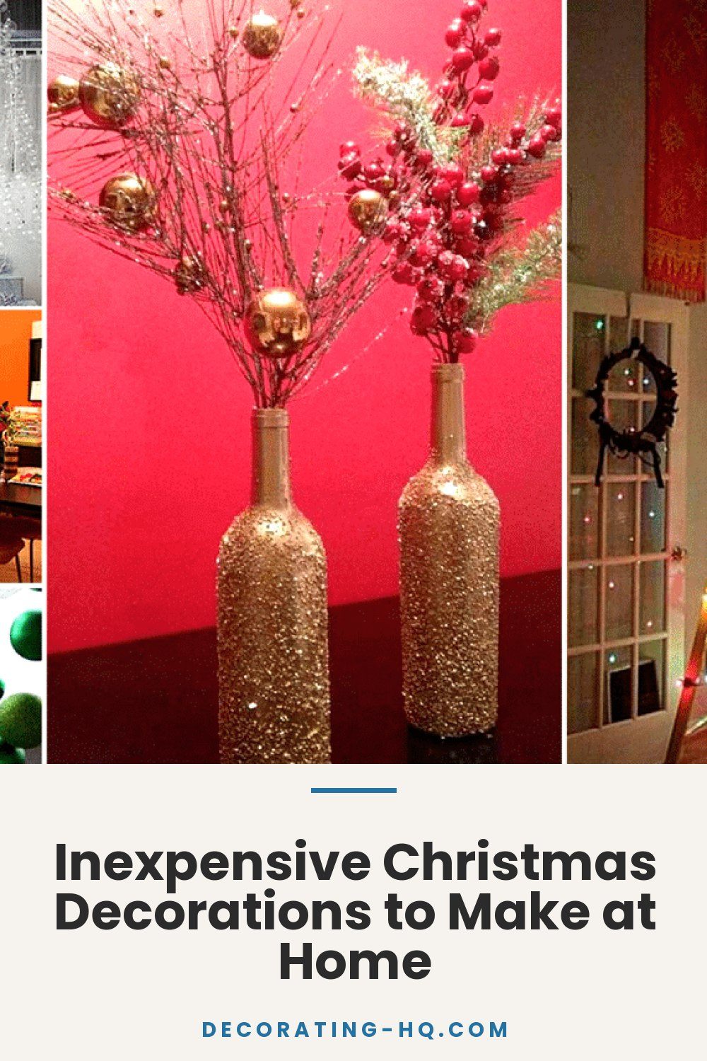 Inexpensive Christmas Decorations to Make at Home