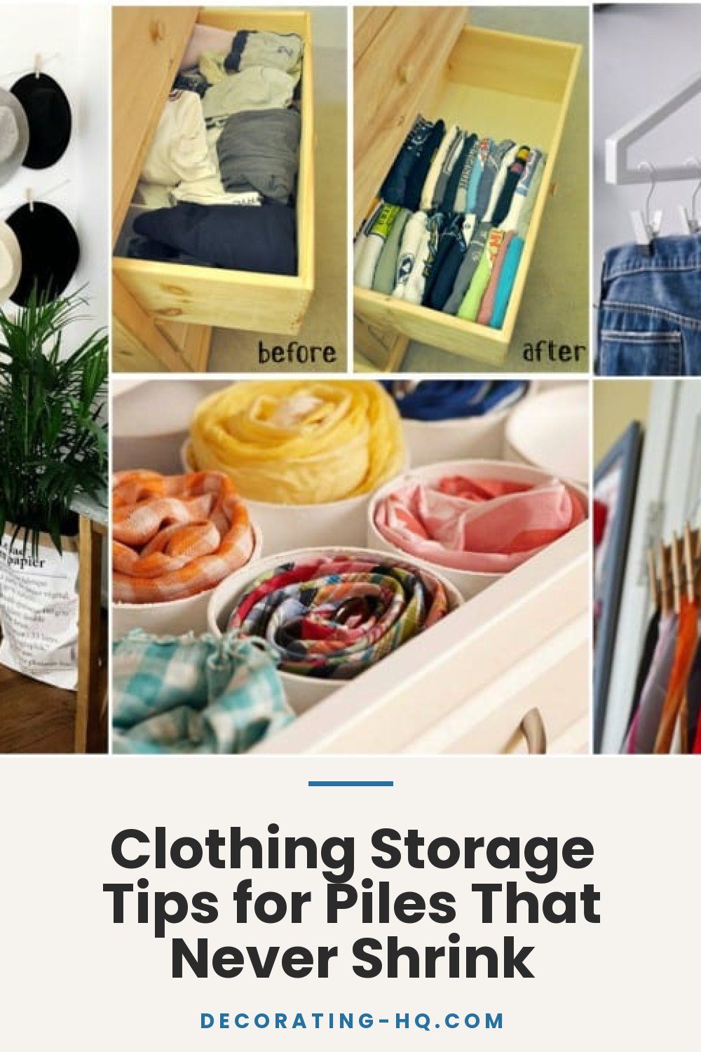 Clothing Storage Tips for Piles That Never Shrink