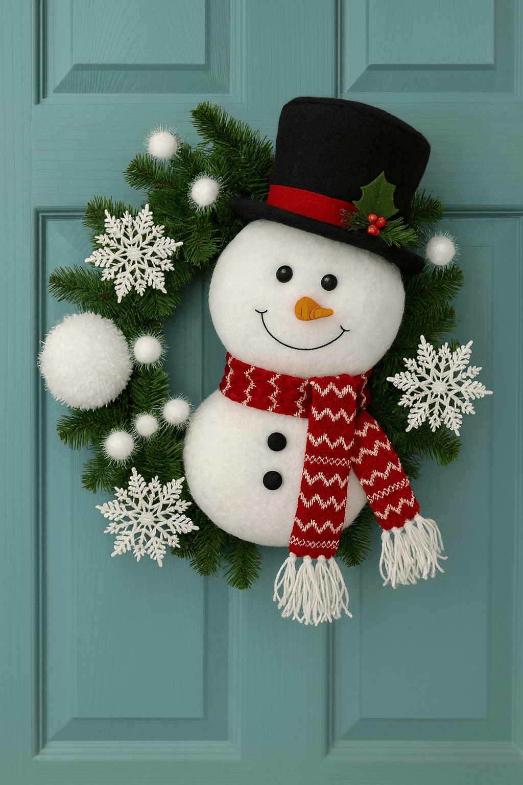 snowman wreath ideas 8
