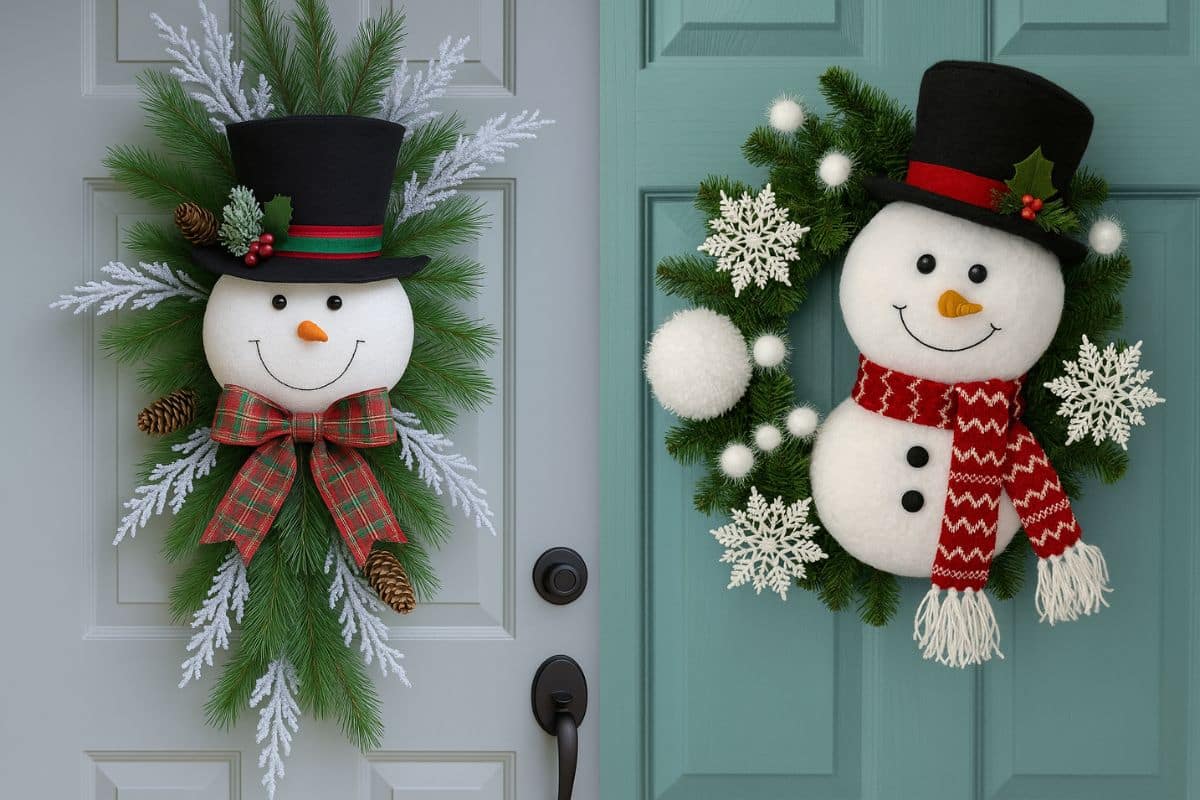 snowman wreath ideas