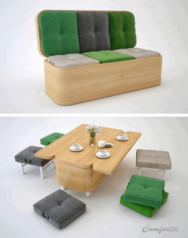 15+ Superb Space Saving Table Ideas