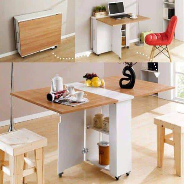 15+ Superb Space Saving Table Ideas