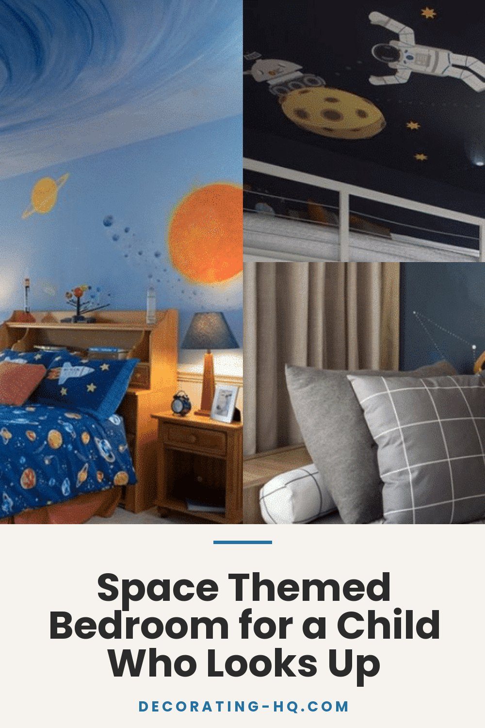 Space Themed Bedroom for a Child Who Looks Up