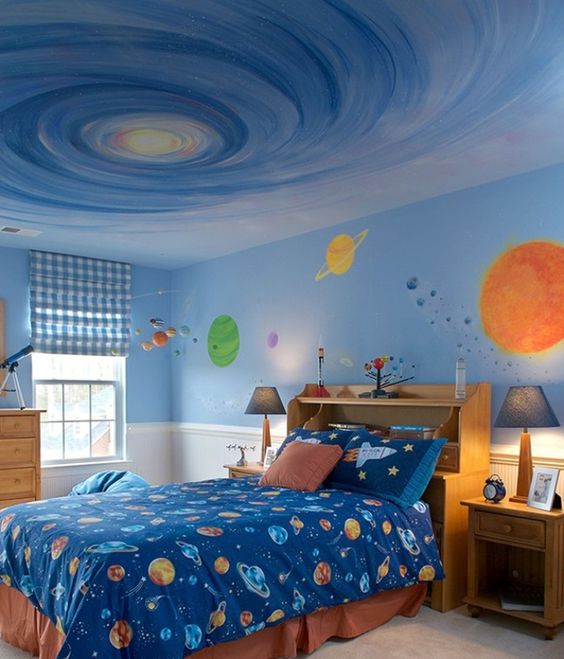 space themed bedroom decor 2