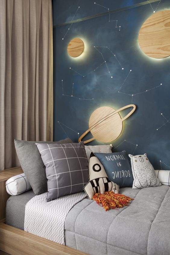 Space themed bedroom decor