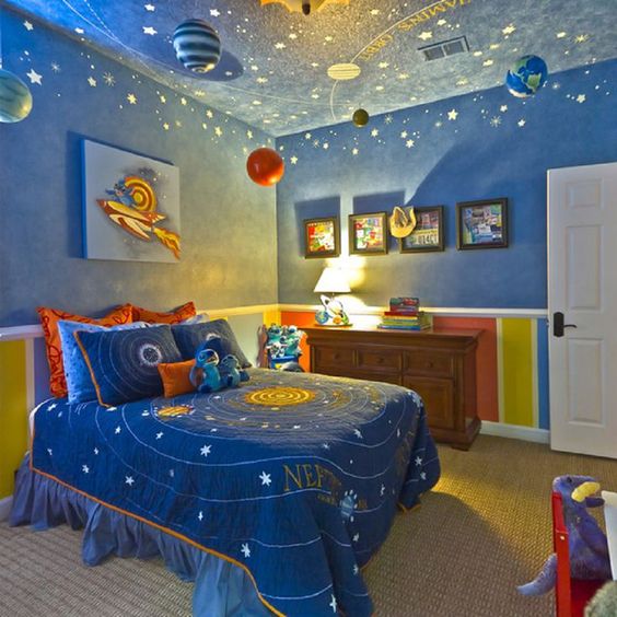 Space themed bedroom decor