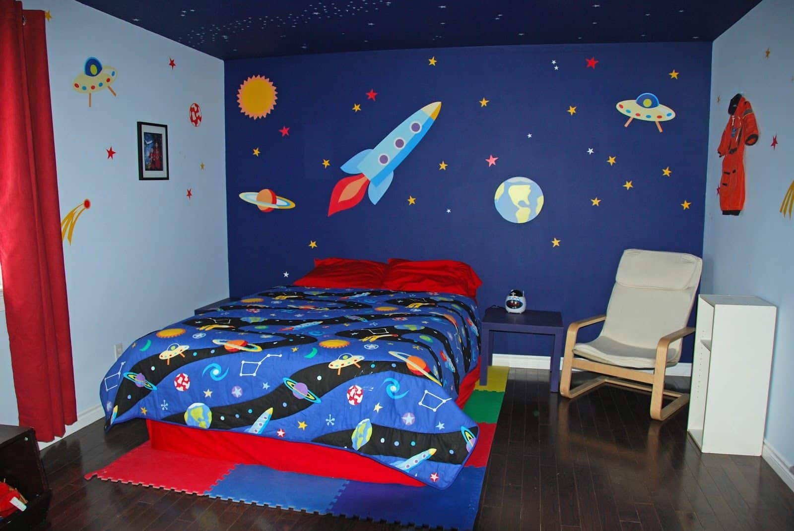 space themed bedroom decor