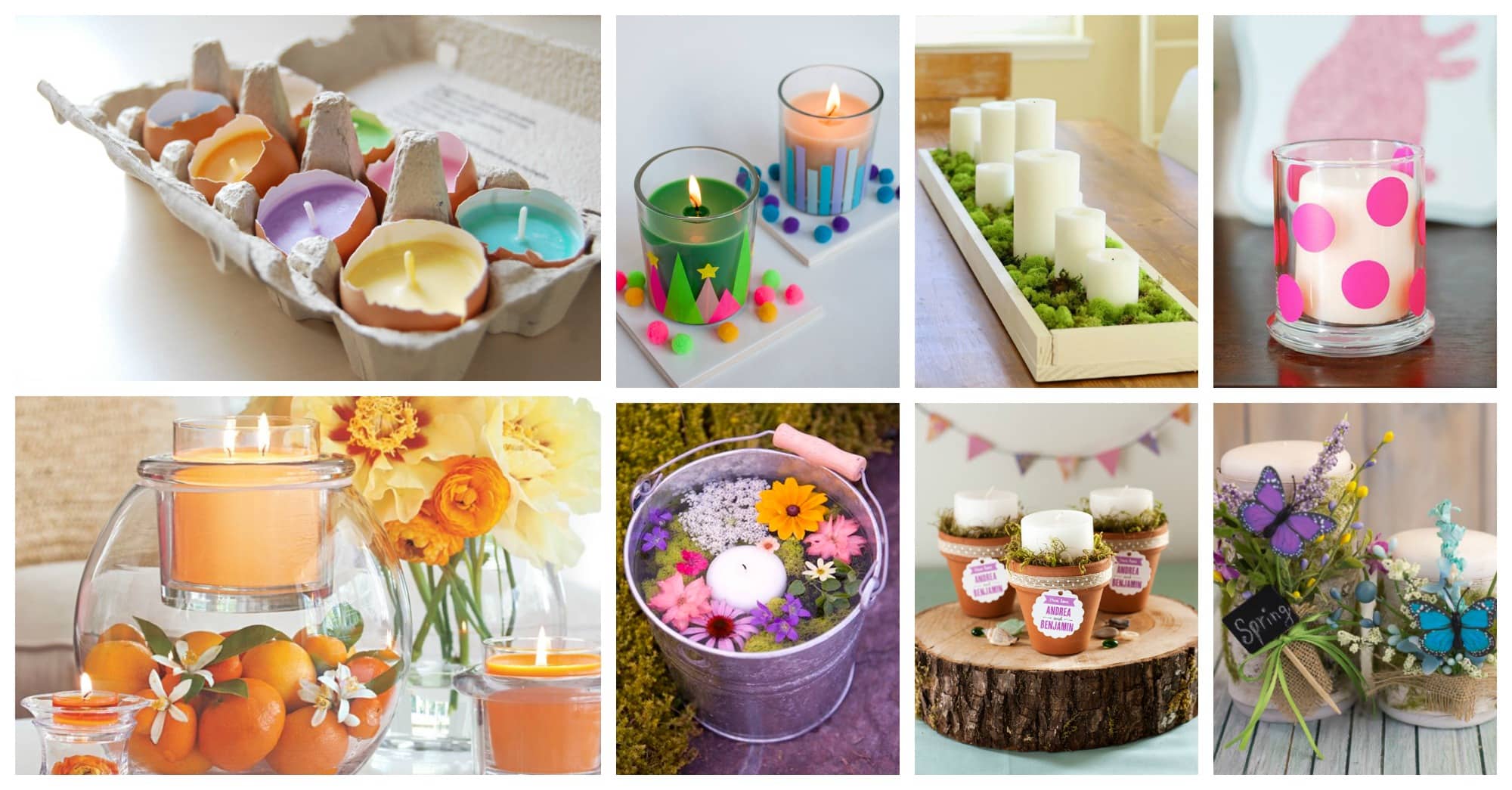spring candle decorations