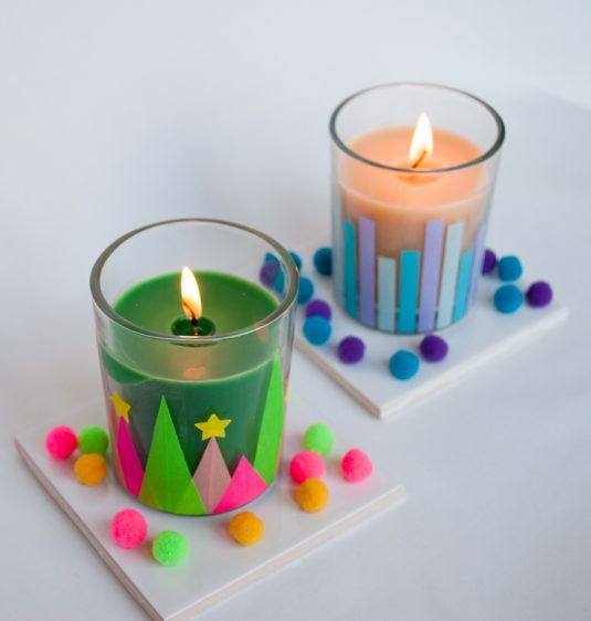 DIY Spring Candle Decorations