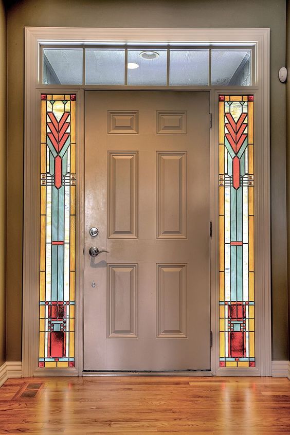 stained glass front door ideas 3