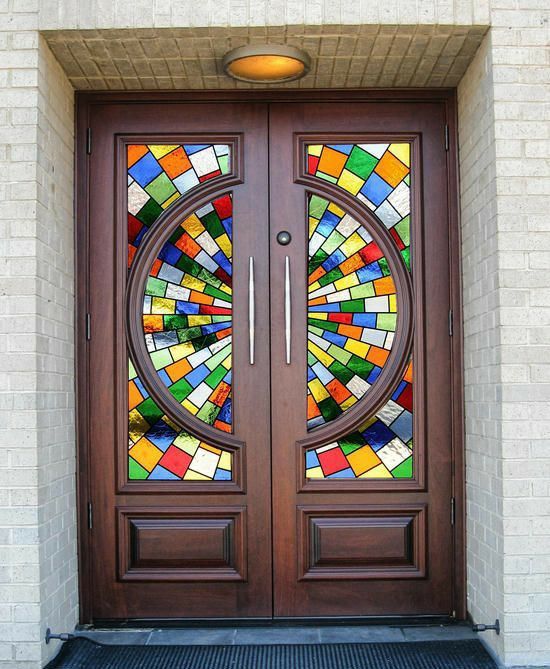 stained glass front door ideas