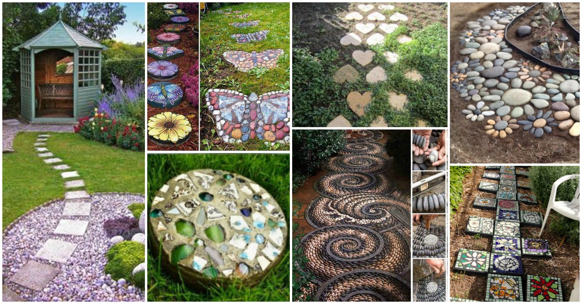 stepping stones lovely garden decor