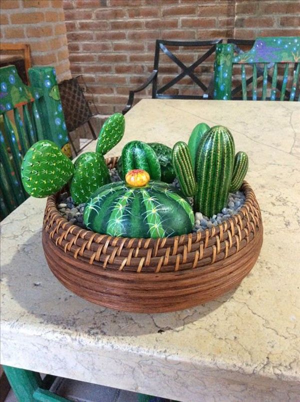 stone cactus decorations 3