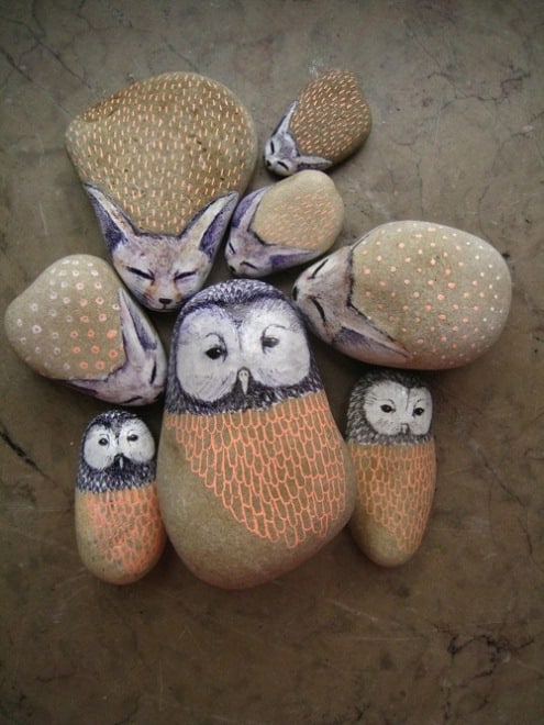 20 Awesome Stone Crafts Creativity