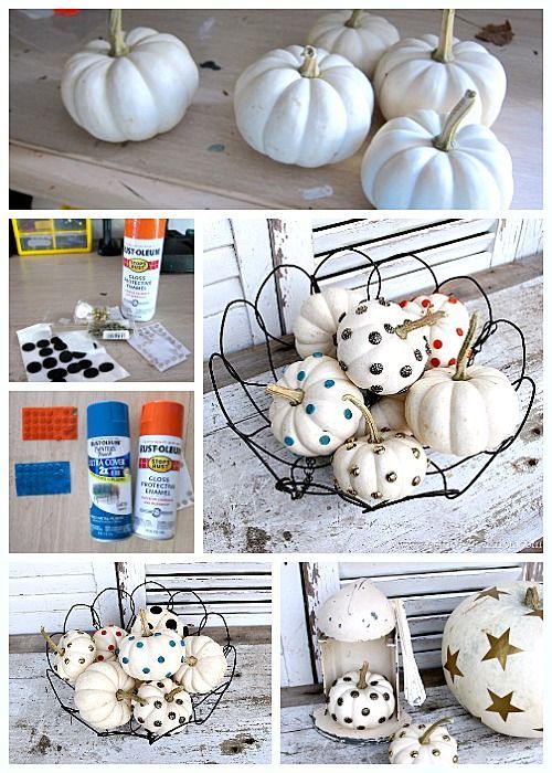 stylish decorating ideas with white pumpkins small