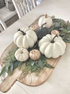 Stylish Decorating Ideas with White Pumpkins