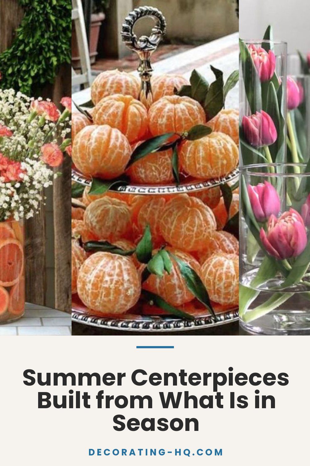 Summer Centerpieces Built from What Is in Season