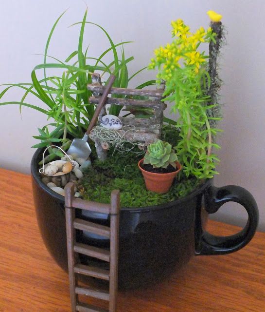 15+ Superb Tiny Teacup Garden Ideas