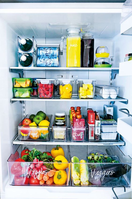 Ideas and many tips for organizing the fridge